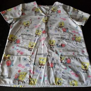 Nickelodeon Women's Scrub Top Size Small